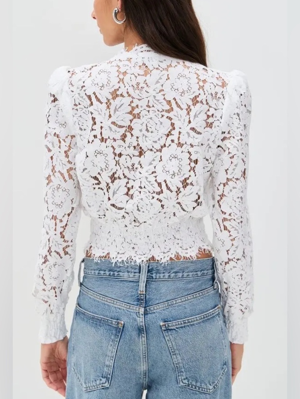 GENERATION LOVE Kairi Lace Wrap womens Blouse size XL cottage core NWT - Picture 4 of 14